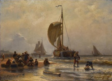 ブルトンの漁師アレクセイ・ボゴリュボフのボート船 Oil Paintings